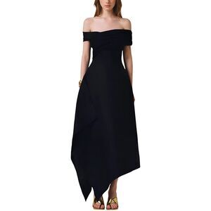 Amanda Royal Womens  Midi Dress